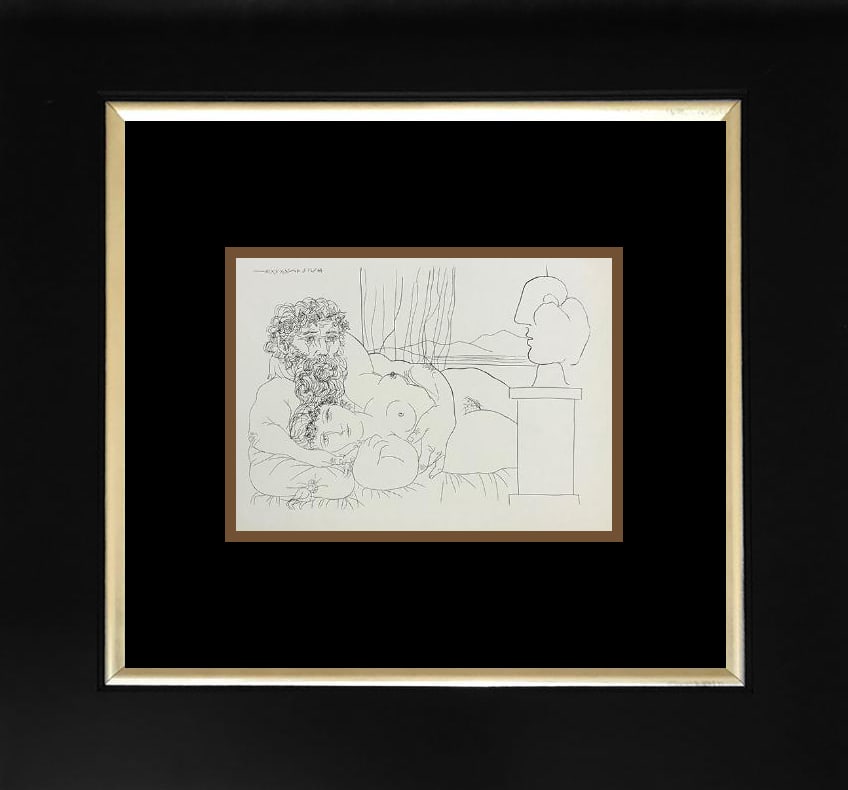 Pablo Picasso (Spanish 1881-1973) lithograph from over 50 years ago Vollard Collection: Pablo Picasso (Spanish 1881-1973) lithograph from over 50 years ago Vollard CollectionPablo Picasso lithograph from the Vollard Collection 1956 Paris. Image size 10x 8 inches and approx 24 x 20 inches