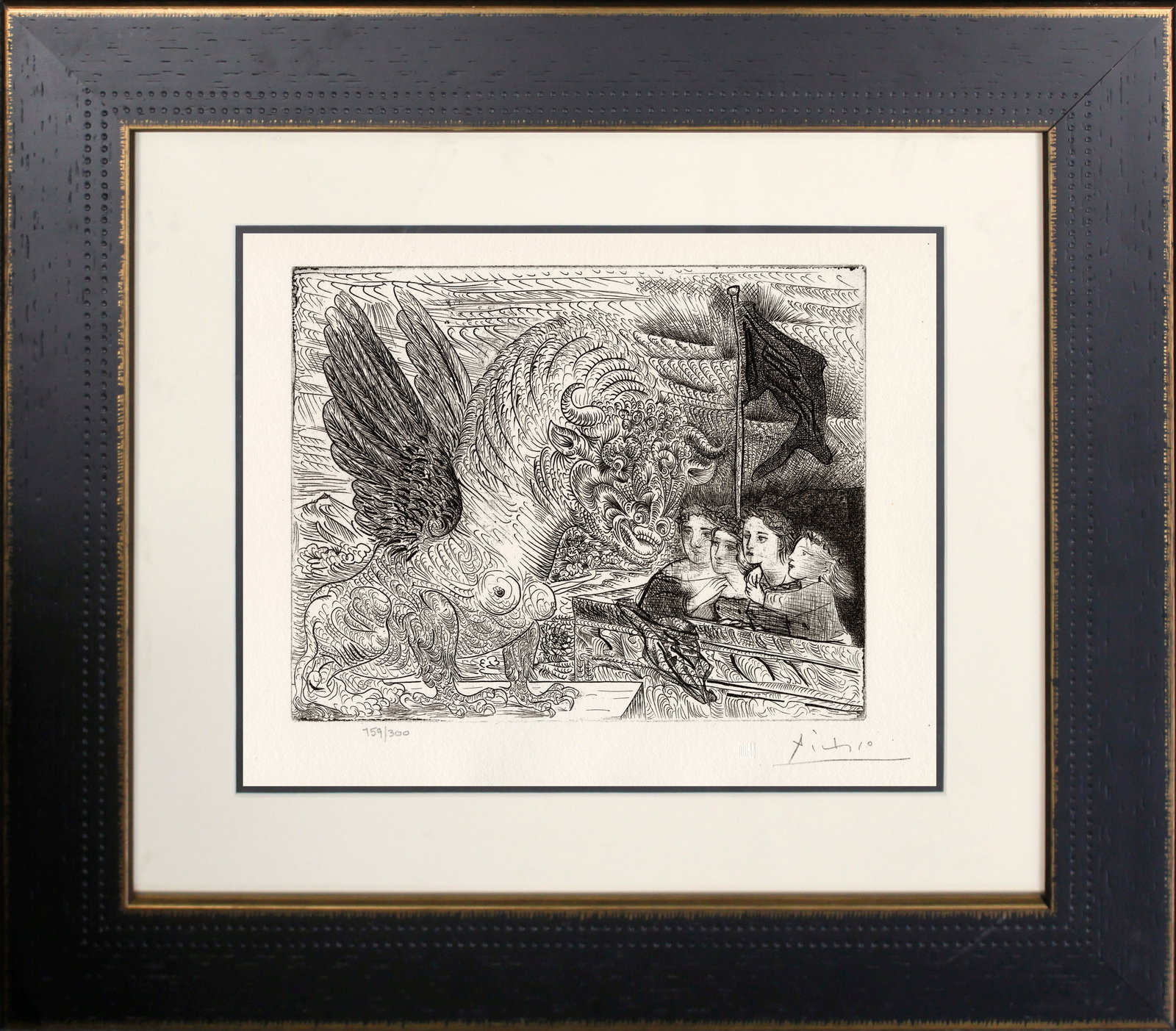 Pablo Picasso (Spanish 1881-1973) lithograph limited edition with museum official stamp: Pablo Picasso (Spanish 1881-1973) Lithograph from 1990-1992 Suite Vollard. Authorized by the Picasso Family. Each piece is numbered from an edition of 300, and includes the museum stamp on the back wi