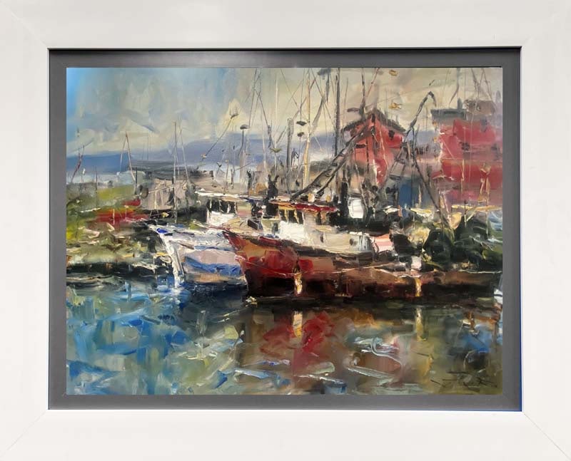 Jorn Fox (American 1954) Original oil painting on canvas by Jorn Fox: Original oil painting on canvas Approx 30x40. One of a kind original. Hand signed by the artist Jorn Fox (American 1954) Custom Framed. Includes certificate of authenticity. This work was purchased di