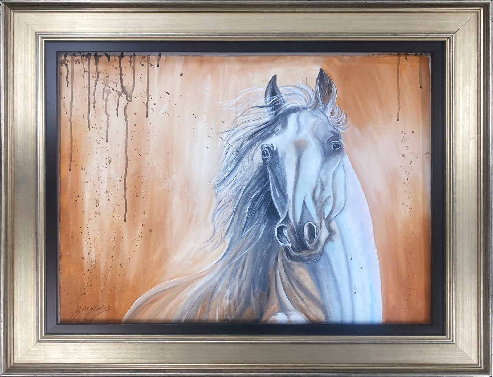 Gaylord Soli (American 1939) Original Painting on canvas: Gaylord Soli (American 1939) Original oil painting on canvas One of a kind original. Hand signed by the artist. 24 x 30 inches approx image size Includes certificate of authenticity. Custom framed Thi