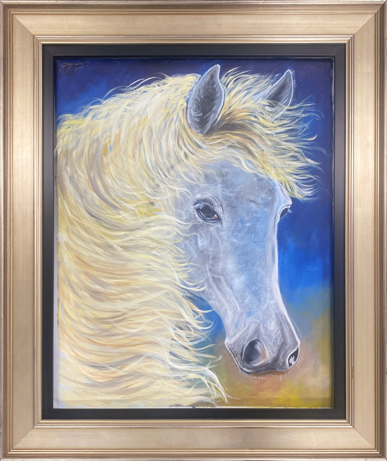 Gaylord Soli (American 1939) Original Painting on canvas: Gaylord Soli (American 1939) Original oil painting on canvas One of a kind original. Hand signed by the artist. 24 x 30 inches approx image size Includes certificate of authenticity. Custom framed Thi