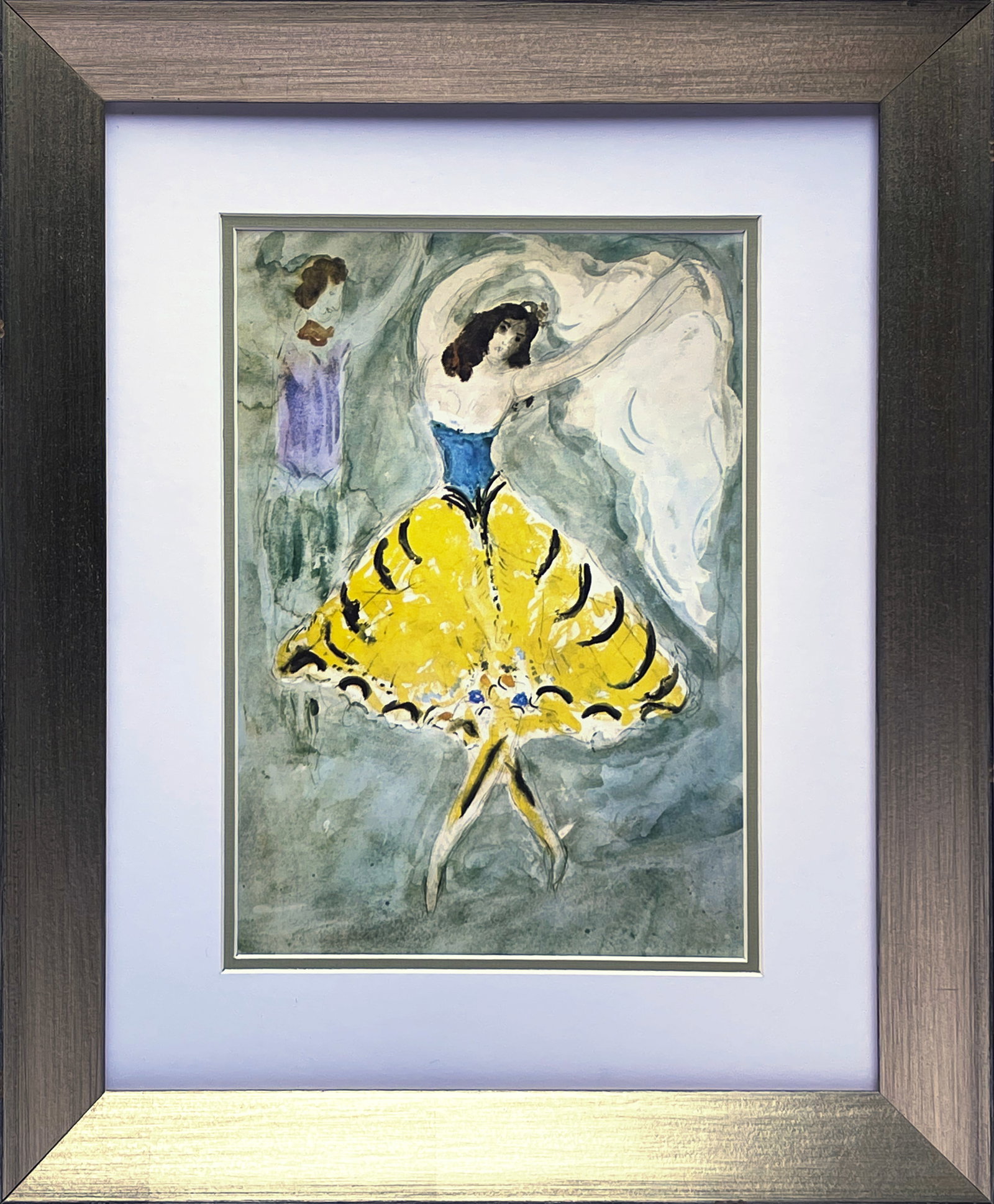 Marc Chagall (Russian-French 1887-1985) Marc Chagall Lithograph from 1970: Marc Chagall (Russian-French 1887-1985) Marc Chagall lithograph from 1970 France Approx 24x20 inches. Includes certificate. Custom framed. Art Artwork Artist.