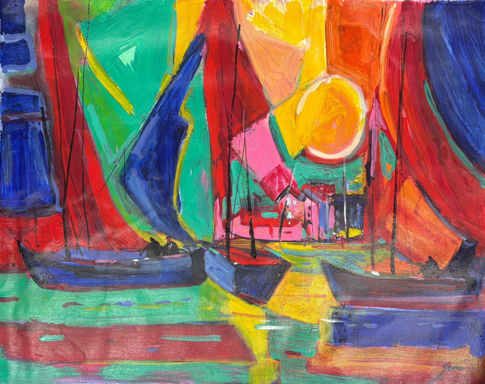 Michael Schofield (American 1947) Original Painting on canvas by Michael Schofield: Michael Schofield (American 1947) Original Absract on canvas by Michael Schofield Original Absract on canvas by Michael Schofield Hand signed by the artist. One of a kind original. Includes certificat
