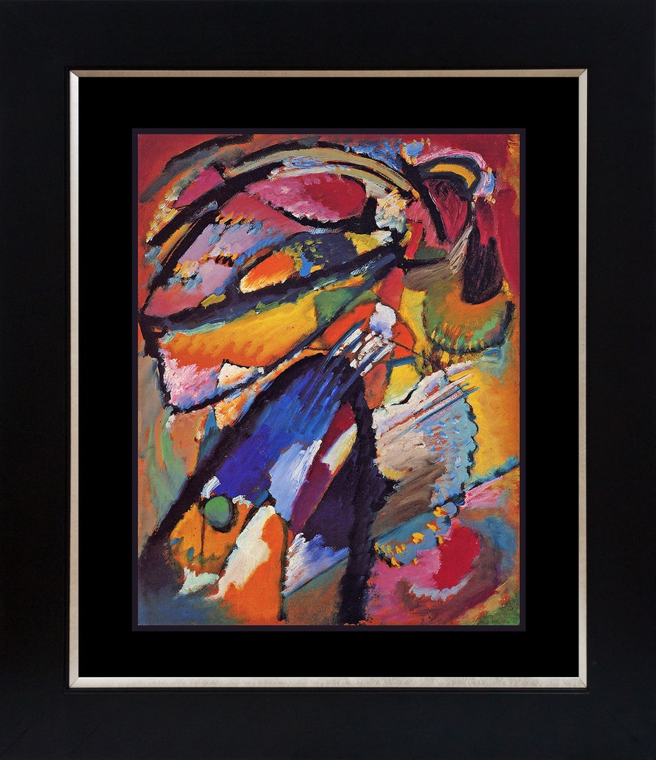 Wassily Kandinsky (Russian 1866-1944) Color Plate Lithograph after Kandinsky from 1967: Kandinsky (Russian 1866-1944) Color Plate Lithograph. Approx 24x20 inches. Custom framed Includes certificate. Art Artwork Artist.