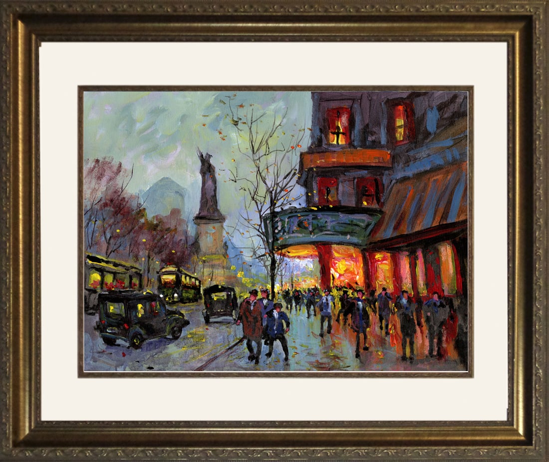 Michael Schofield (American 1947) Hand Embellished Painting oil painting on canvas: Michael Schofield (American 1947) Hand Embellished Painting oil painting on canvas Michael Schofield Hand Embellished Painting oil painting on canvas image. Includes certificate Custom framed. This wo