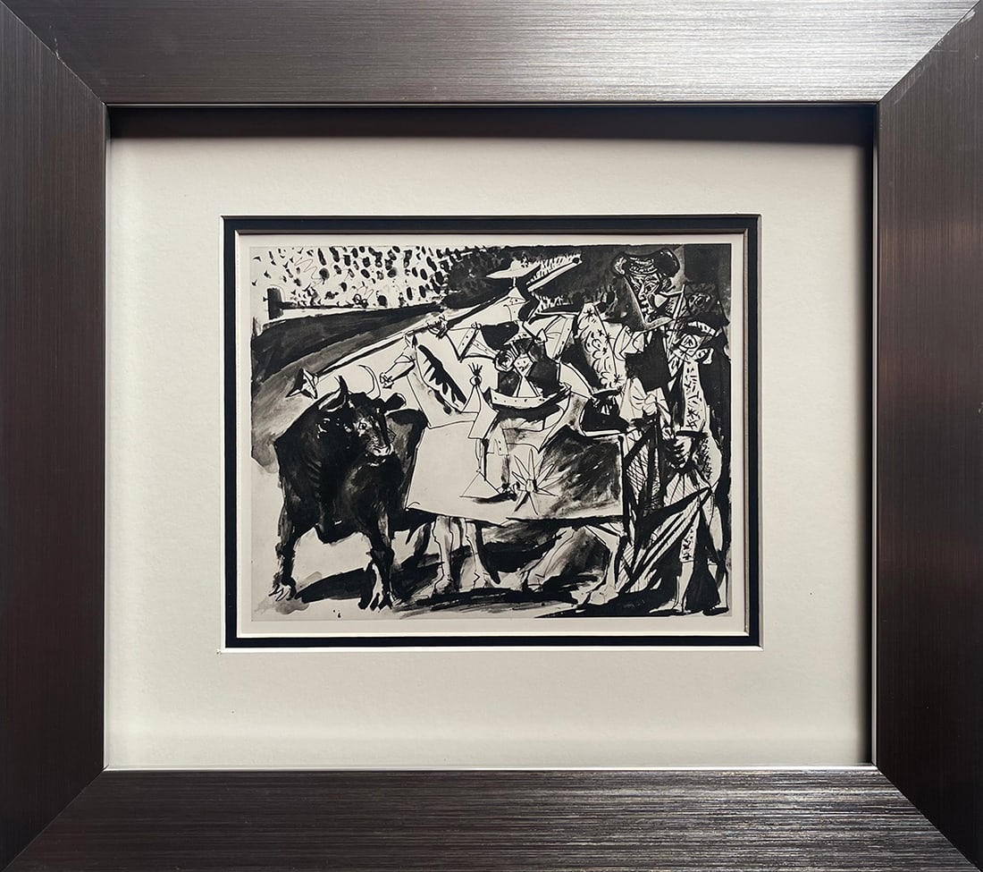 Pablo Picasso (Spanish 1881-1973) Lithograph from 1970: Pablo Picasso (Spanish 1881-1973) Lithograph from 1970Pablo Picasso Lithograph 60 years ago. Approx 24x20 inches. Custom framed. Includes Certificate of Authenticity. Art Artwork Artist.