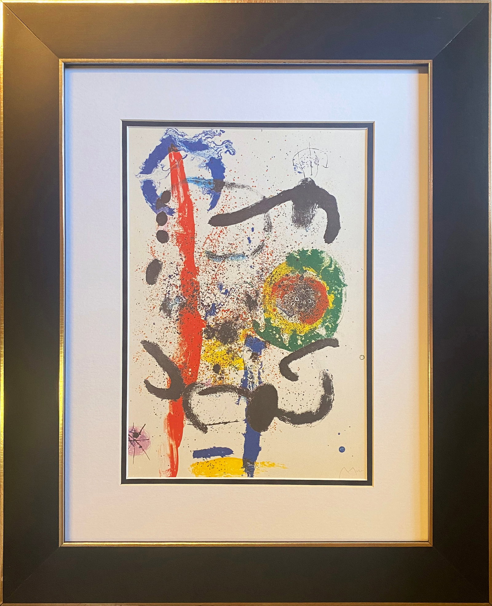 Joan Miro (Spanish 1893-1983) Color Plate Lithograph from 1972: Joan Miro (Spanish 1893-1983) Color Plate Lithograph from 1972 Color Plate Lithograph 1972 Joan Miro Approx 24x20 inches. Includes documentation. Professionally framed. Art Artwork Artist.