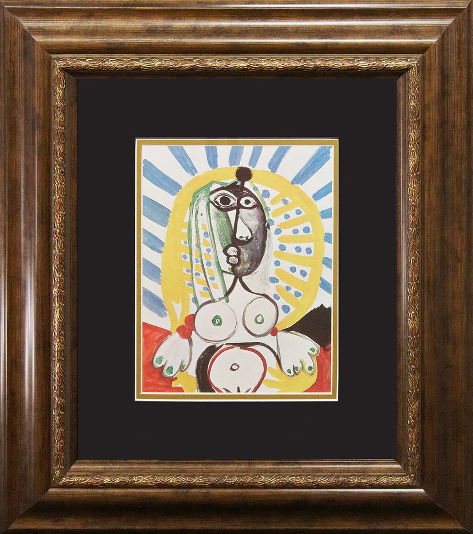 Pablo Picasso (Spanish 1881-1973) Lithograph from 1968: Pablo Picasso (Spanish 1881-1973) Lithograph from 1968Pablo Picasso Lithograph over 60 years old. Approx 24x20 inches. Custom framed. Includes Certificate of Authenticity. Art Artwork Artist.