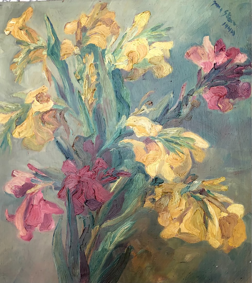 Irma Stern (1894-1966) South Africa Original oil: Irma Stern 1894-1966 South Africa Original oil Hand signed Includes large frame 30x28 inches and image size is 20x18 inches. Irma Stern was a South African painter whose career had wide national and i