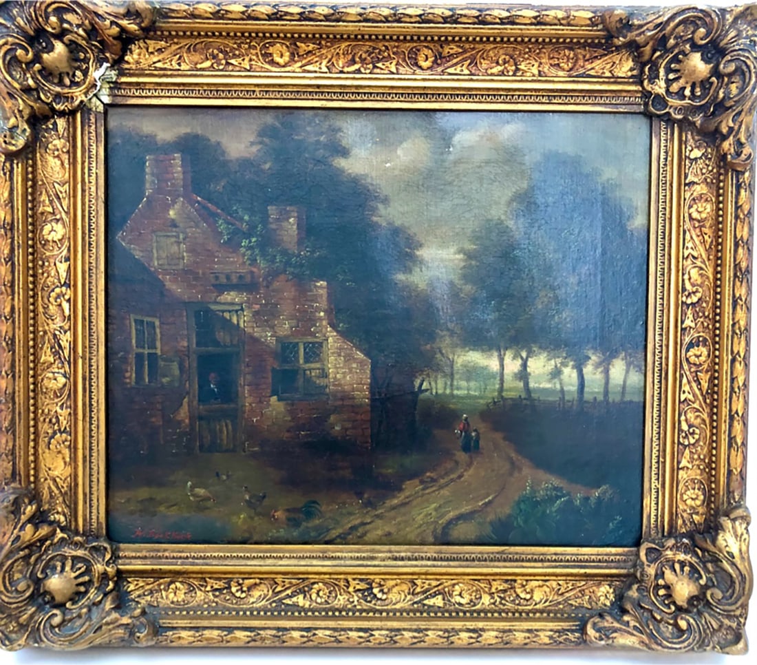 Willem Koekkoek (1839-1895) Original oil painting on canvas: Artist: Willem Koekkoek (1839-1895)Title: Rural landscapeMeasures: 33 x 41 cmTechnique: oil painting on canvasWillem Koekkoek (1839 – 1895) was a painter from the Northern Netherlands.He was born in