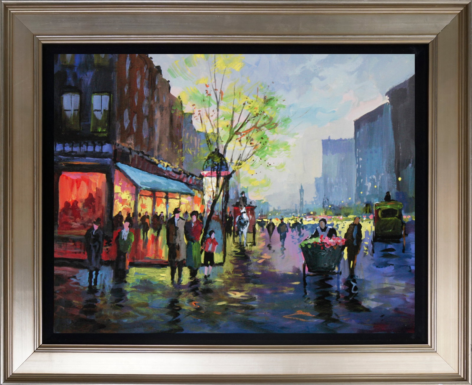 Michael Schofield (American 1947) Hand Embellished Painting on canvas: Michael Schofield (American 1947) Hand Embellished Painting on canvas Micheal Schofield. Hand signed by the artist. Approx 30 x 24 inches. Includes certificate. Custom framed. This work was purchased 