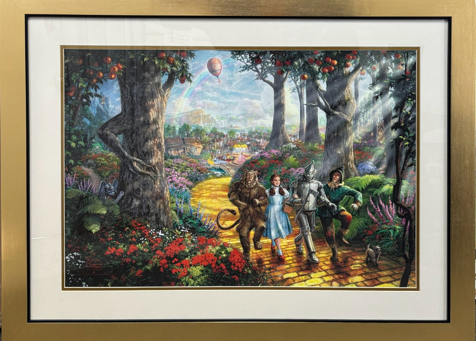 Thomas Kinkade (American 1958-2012) Yellow Brick Road by Thomas Kinkade Limited First Edition: Thomas Kinkade (American 1958-2012) Limited First Edition Lithograph by Thomas Kinkade (American 1958-2012) Follow the Yellow Birck Road from the Disney Dreams Collection. Published by Art Brand Studi