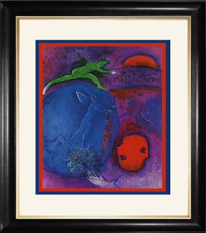 Marc Chagall (Russian-French 1887-1985) Marc Chagall Hand signed Lithograph (1 of 1)