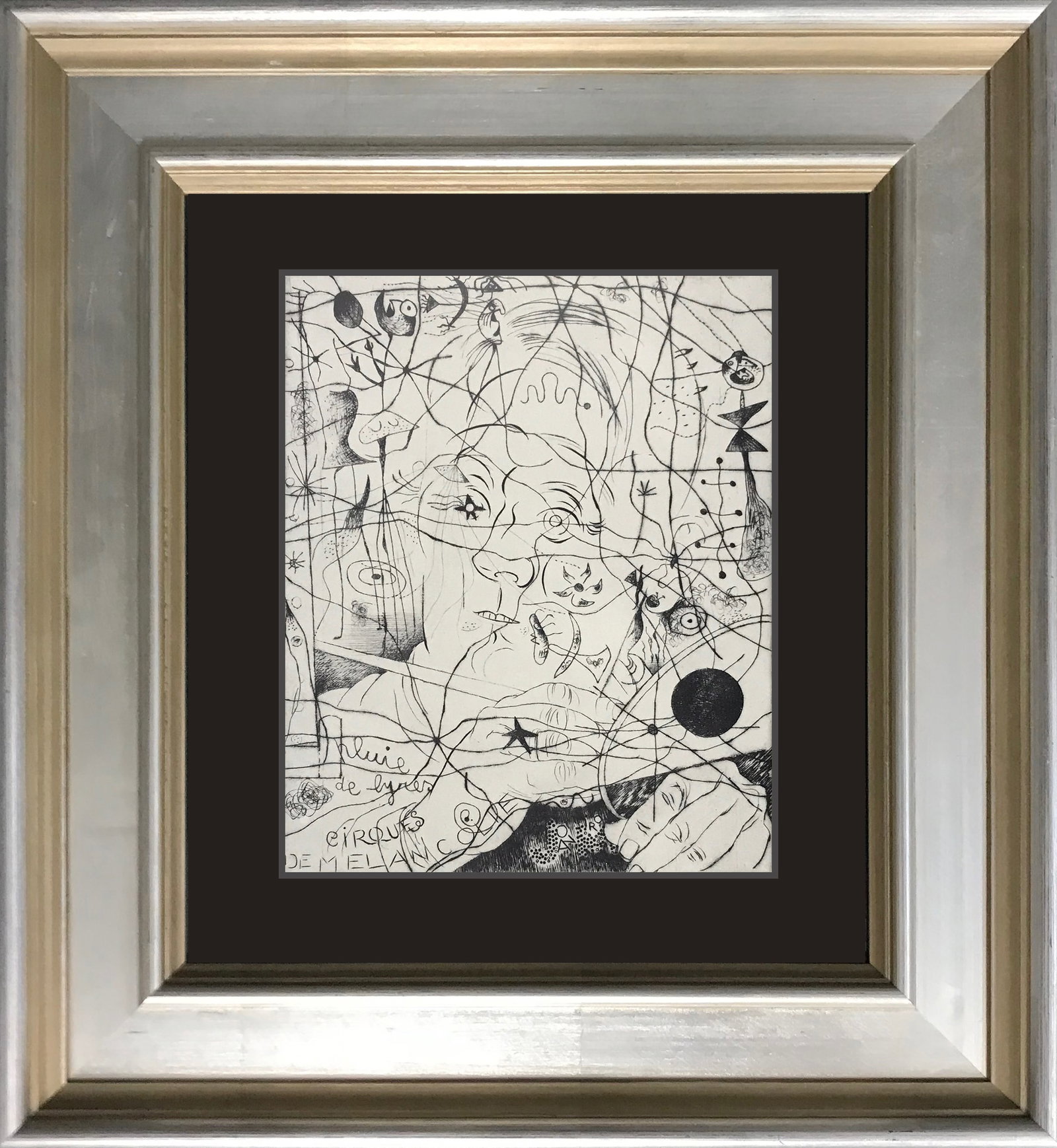 Joan Miro (Spanish 1893-1983) color Plate Lithograph after Miro: Joan Miro (Spanish 1893-1983) Color Plate Lithograph. Printed in the 1970. Custom framed Includes certificate of authenticity. Approx 24x26 inches. Art Artwork Artist.