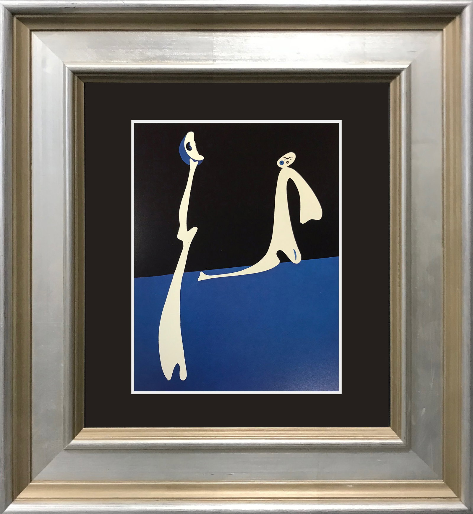 Joan Miro (Spanish 1893-1983) Color Plate Lithograph: Joan Miro (Spanish 1893-1983) Color Plate Lithograph Printed in the 1970. Custom framed. Includes certificate of authenticity. Approx 24x26 inches. Art Artwork Artist.