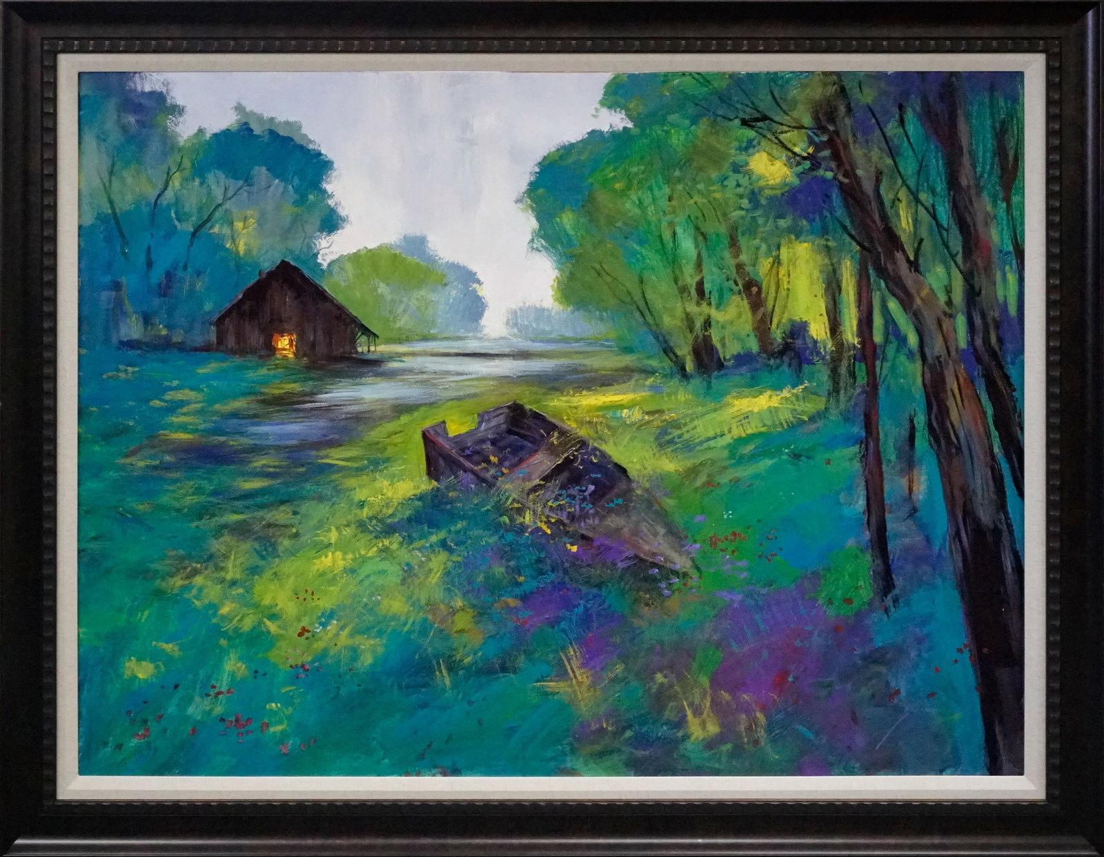 Michael Schofield (American 1947) Original Painting on canvas landscape 48 x 36 inches (1 of 1)