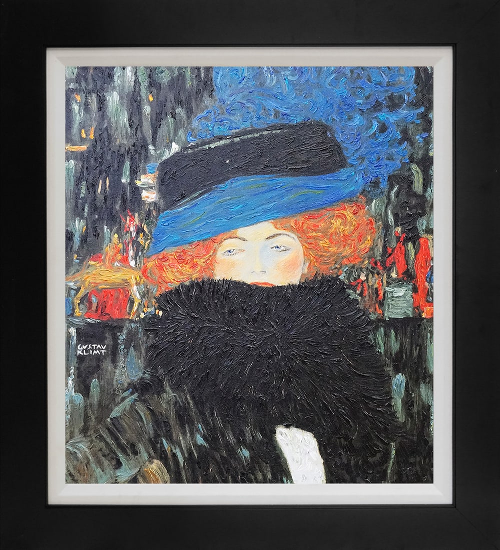 Gustav Klimt (Austrian 1862-1918) Hand Embellished Painting oil painting on canvas limited edition: Gustav Klimt (Austrian 1862-1918) Limited Edition Hand Embellished Painting on canvas.Approx size is 16 x 20 The signature is in the plate. Custom framed and includes certificate Art Artwork Artist.