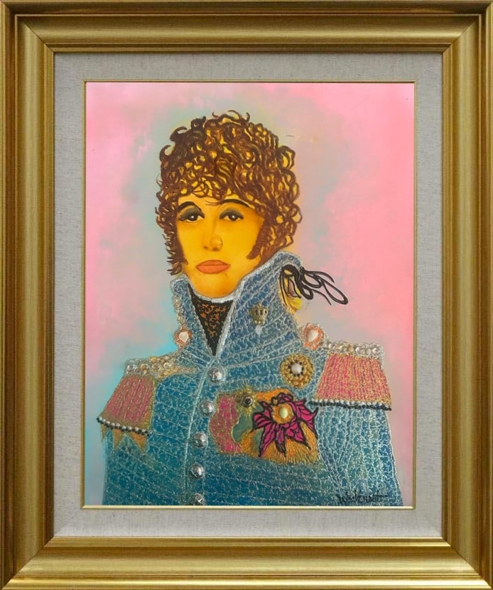 William Verdult (Dutch 1939-2016) Original Oil painting on board Kings and Queens series bejewelled (1 of 1)