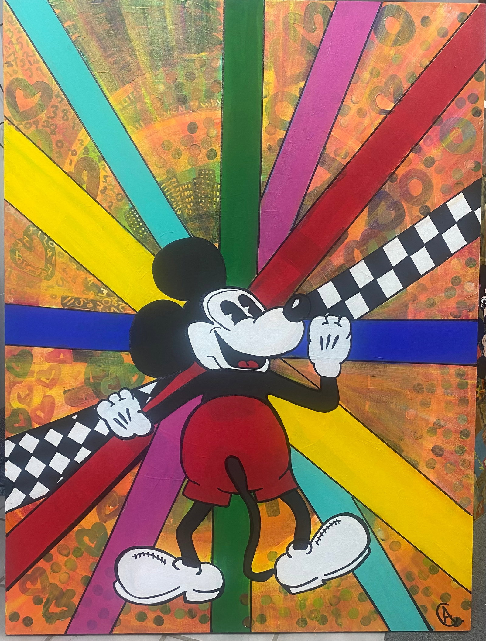 Mickey's Clubhouse Casino. Art Chorny Original Painting on canvas: Mickey's Clubhouse Casino. Art Chorny Original Painting on canvas Art Chorny Original Painting on canvas 34x24 inches Hand signed by the artist One of