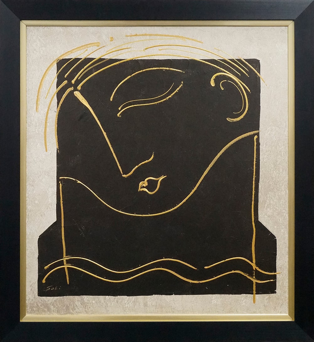 Gaylord Soli (American 1939) Original Painting on canvas by Gaylord Soli: Gaylord Soli (American 1939) Original acrylic on canvas One of a kind original. Hand signed by the artist.30 x 30 inches approx image size Includes certificate of authenticity. Custom framed This work