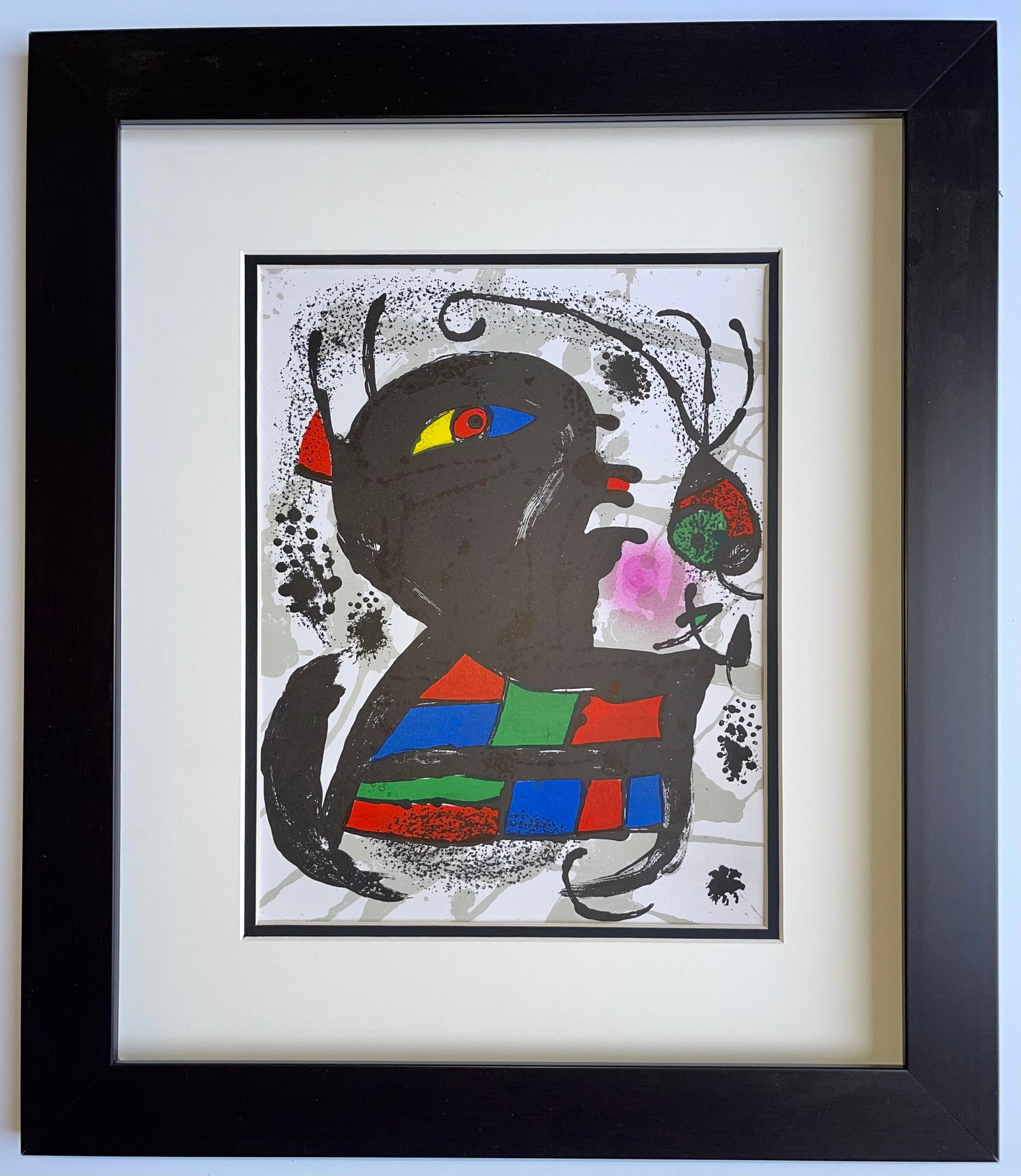 Joan Miro (Spanish 1893-1983) Original Lithograph 1975: Joan Miro (Spanish 1893-1983) Original Lithograph from 1975. Includes certificate and custom framed and includes documentation Art Artwork Artist.