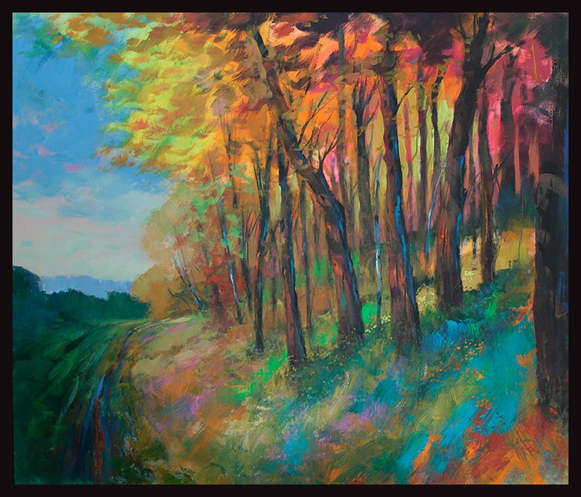 Michael Schofield (American 1947) Original Painting on canvas landscape: Michael Schofield (American 1947) Original Painting on canvas Michael Schofield (American 1947) Hand signed. One-of-a-kind original. Approx 48x54 inches. Custom framed. Includes certificate of authent
