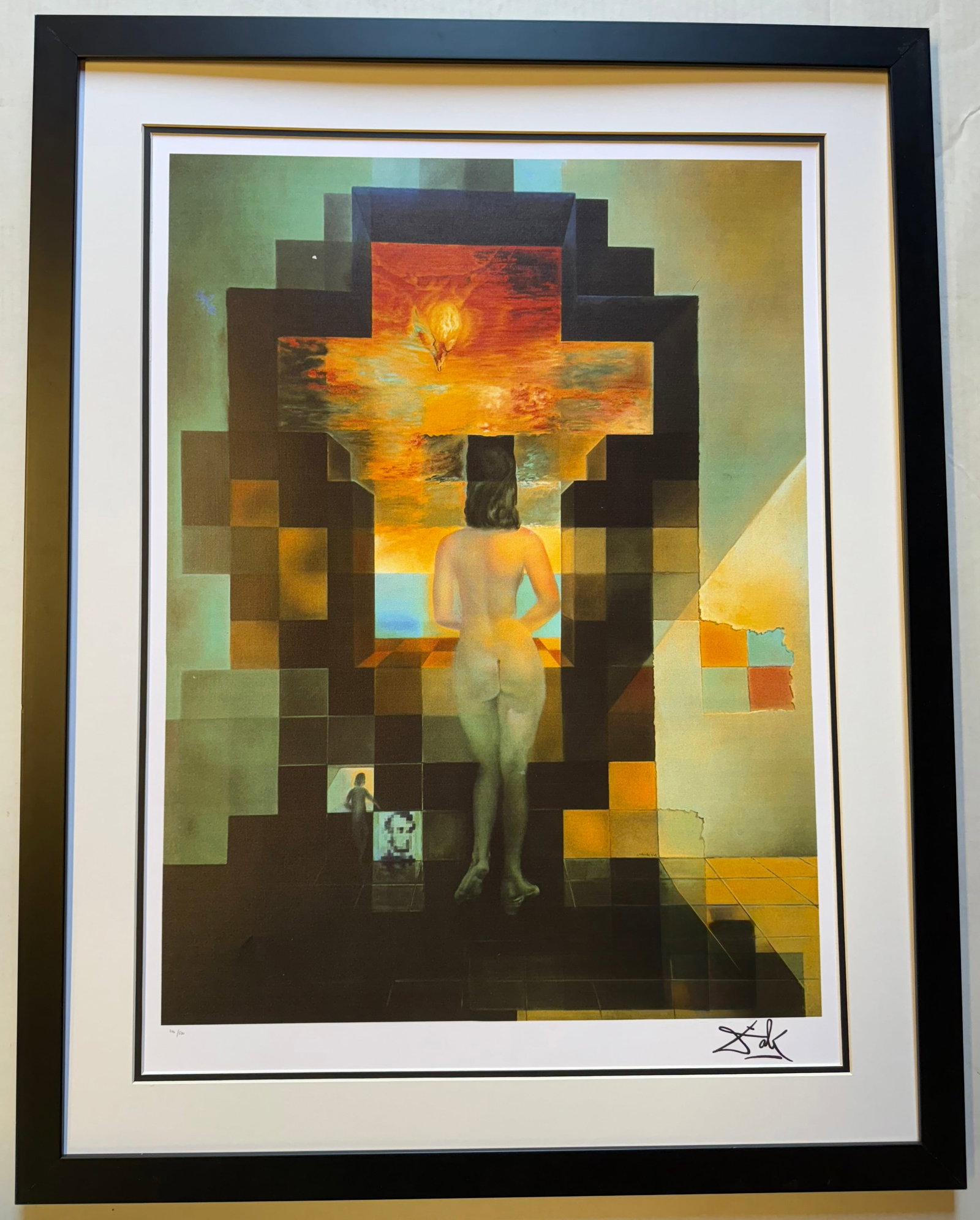 Salvador Dali (Spanish 1904-1989) Lincolnvision Limited Edition Lithograph: Salvador Dali (Spanish 1904-1989) Lincolnvision Limited Edition LithographSalvador Dali Lincolnvision Limited Edition Lithograph Signed and numbered by the artist in the plate. This comes custom frame