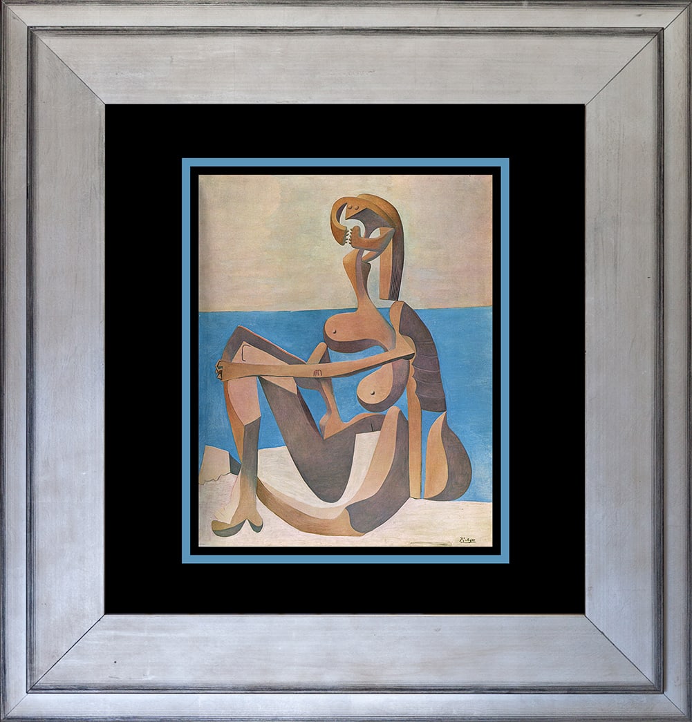Pablo Picasso (Spanish 1881-1973) Lithograph: Pablo Picasso (Spanish 1881-1973) Lithograph. Approx 24x20 inches. Custom framed. Includes Certificate of Authenticity. Art Artwork Artist.