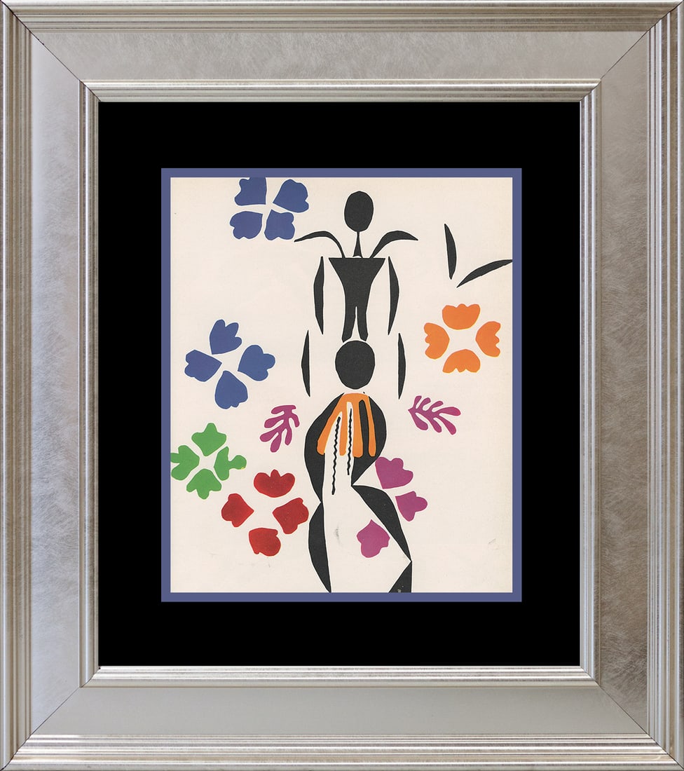 Henri Matisse (French 1869-1954) Lithograph from 1950: Henri Matisse (French 1869-1954) Lithograph from 1950. Approx 24x20 inches and includes certificate. Custom framed. Art Artwork Artist.