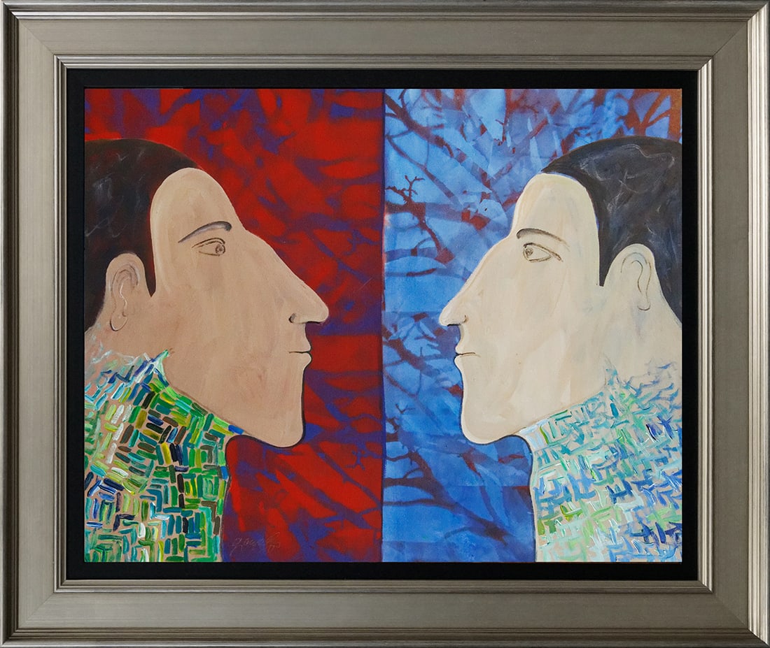 Gaylord Soli (American 1939) Original Painting on canvas: Gaylord Soli (American 1939) Original acrylic on canvas. One of a kind. Hand signed by the artist. Approx. 24 x 30 inches image size. Includes certificate of authenticity. Custom framed. This work was