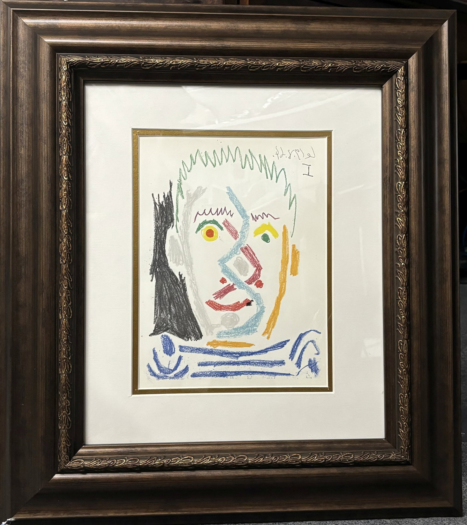 Pablo Picasso (Spanish 1881-1973) color plate lithograph from 1972 (1 of 1)