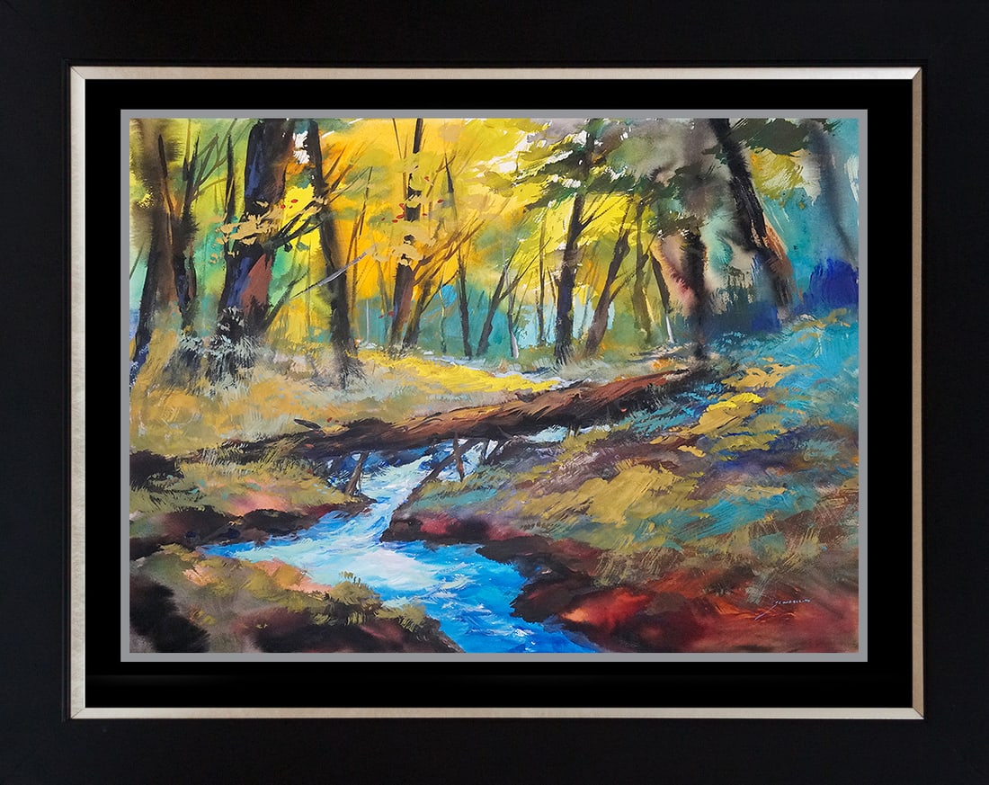 Michael Schofield (American 1947) Original Landscape by Michael Schofield: Michael Schofield (American 1947) Original Painting on canvas Michael Schofield (American 1947) Approx 30x40 inches. Hand signed by the artist. One-of-a-kind original. Custom framed. Includes certific