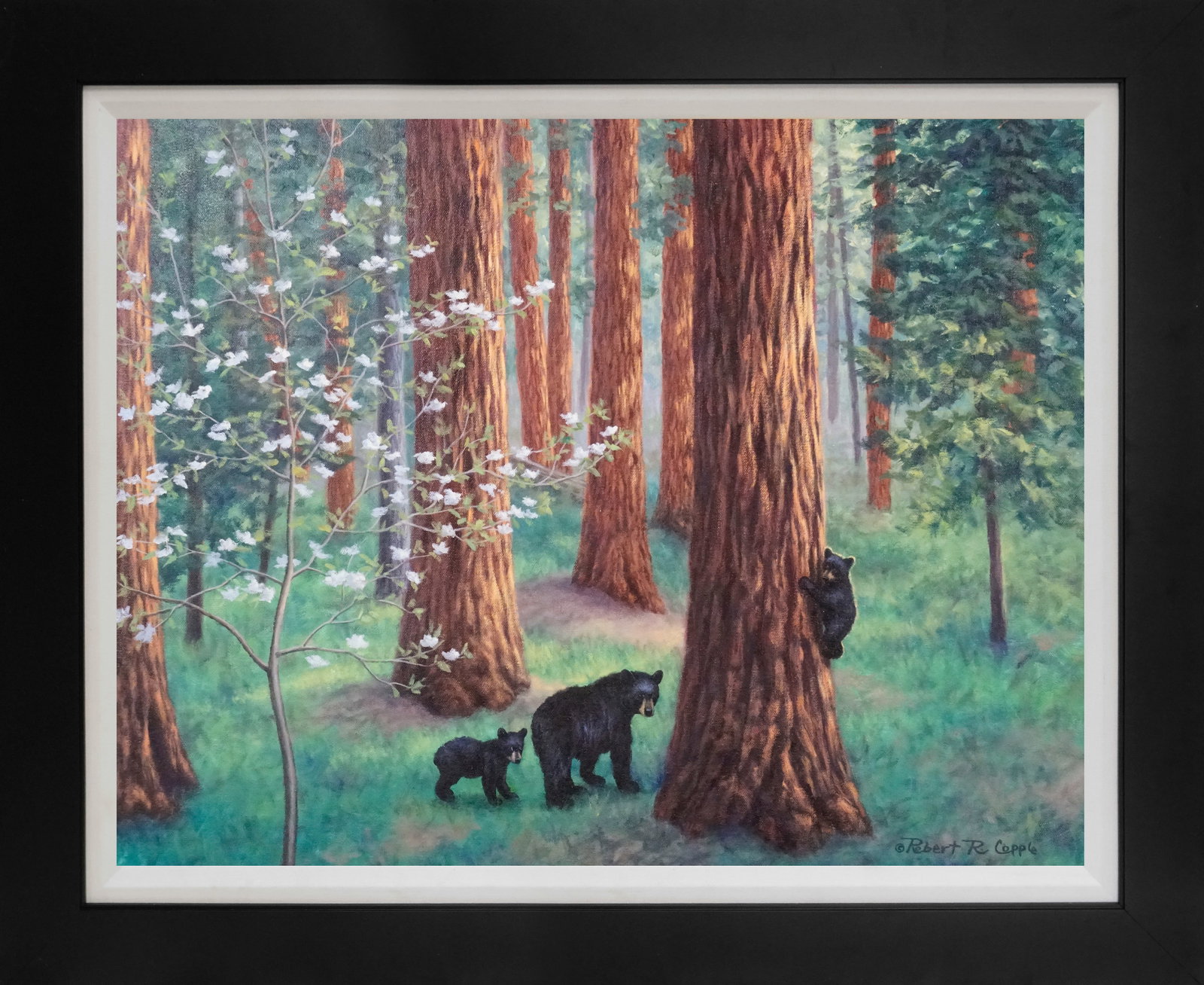 Robert Copple (American 1963) Hand Embellished Painting on canvas: Hand Embellished Painting on canvas by Robert Copple(American 1963) Approx image size 20 x 28 inches. One of a kind original. Hand signed by the artist. Includes Certificate of Authenticity. This work
