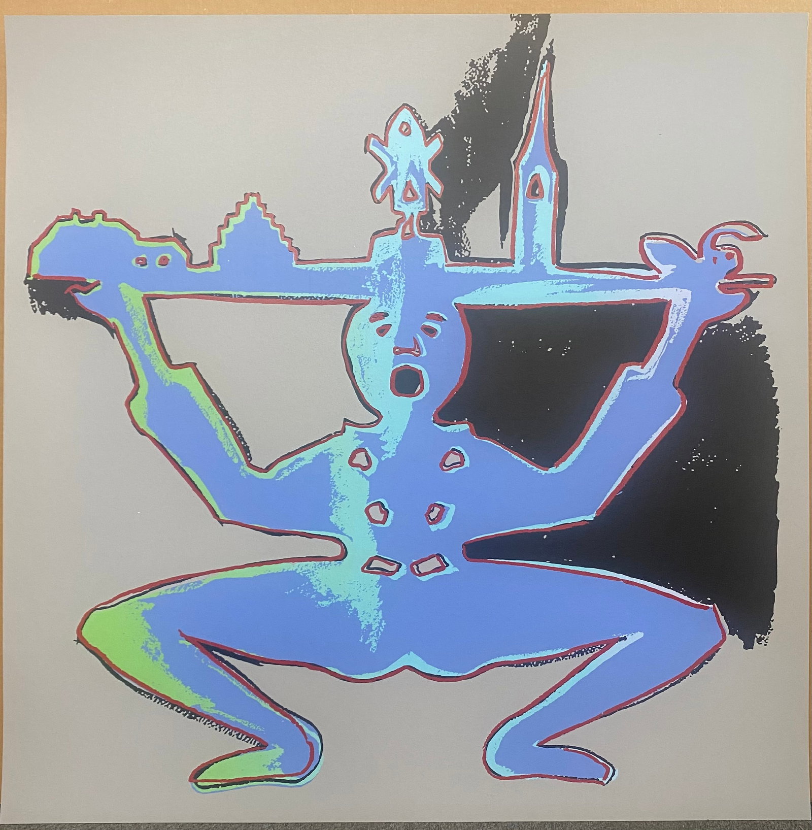 Andy Warhol (American 1928-1987) Hans Chrisitan Andersen Silkscreen from 1987 Serigraph: Andy Warhol (American 1928-1987) Andy Warhol Serigraph Hans Chrisitan Andersen 1987. 38x38 Approx. This unsigned working trial proof was made outside the regular edition during the process of image de