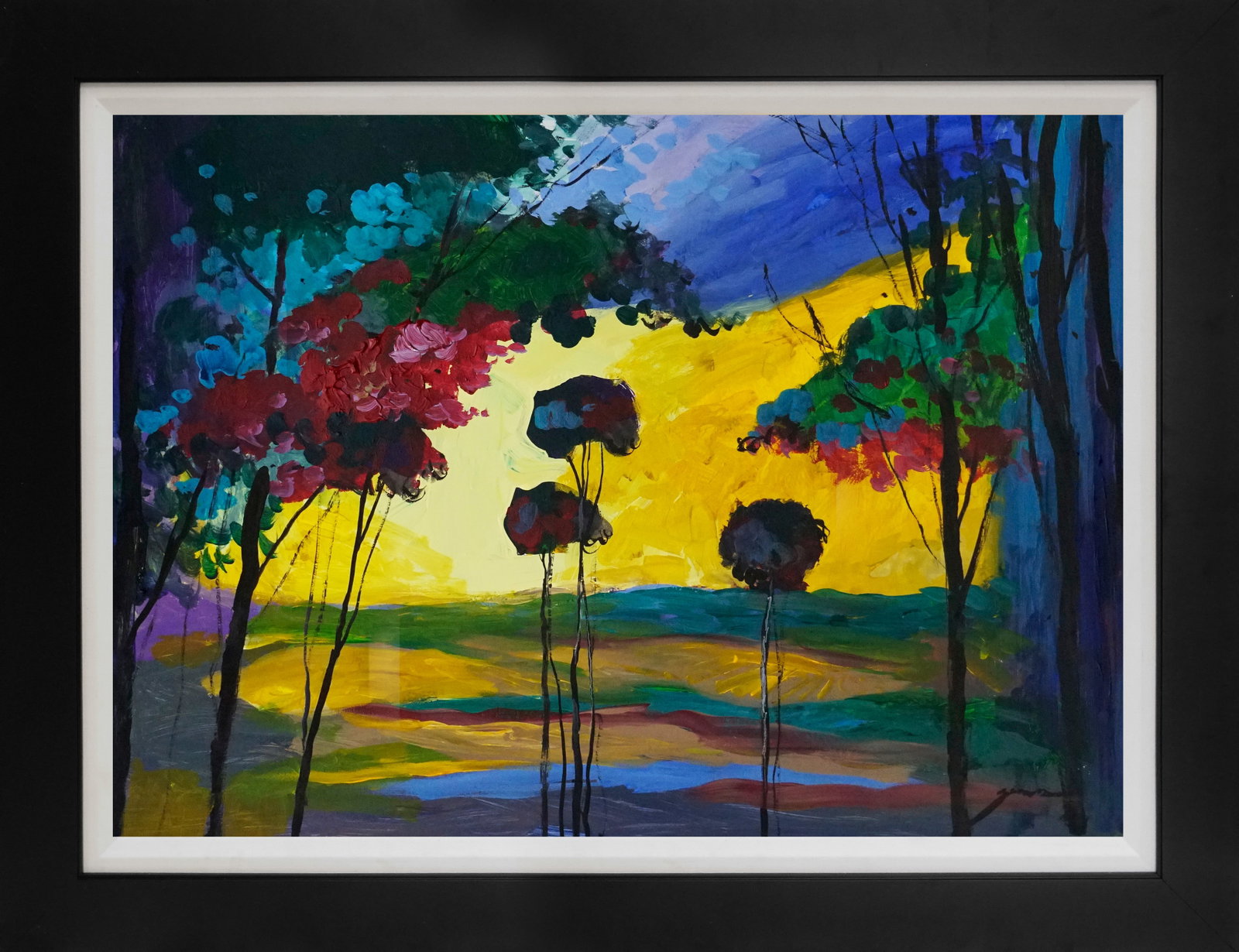 Michael Schofield (American 1947) Original Painting on canvas: Michael Schofield (American 1947) Original Painting on canvas Approx 38x28 inches Custom framed and Includes certificate. One of a kind Hand signed by the artist. This work was purchased directly from