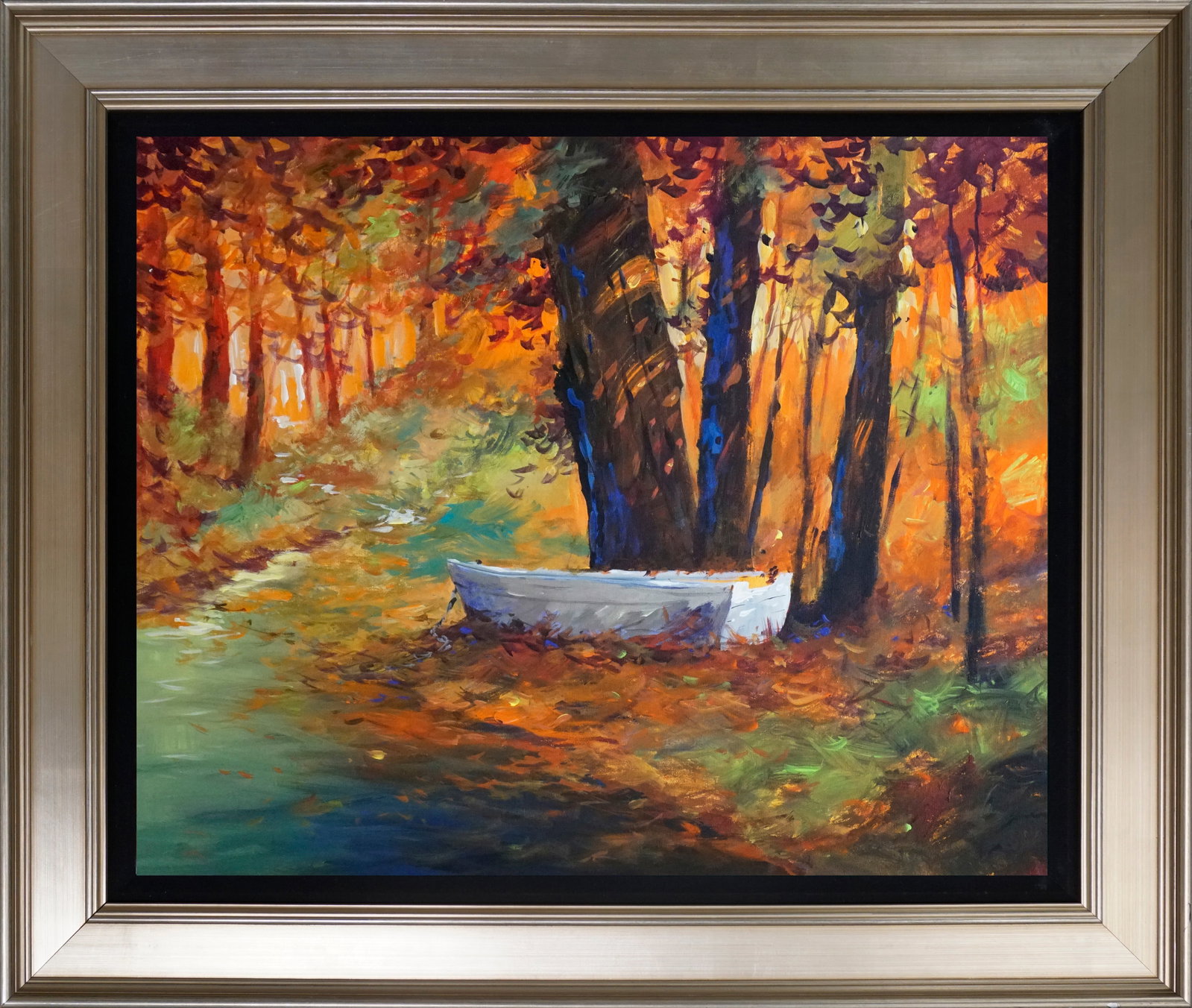 Michael Schofield (American 1947) Original on canvas Michael Schofield: Michael Schofield (American 1947) Original Painting on canvas One of a kind original Landscape Hand signed by the artist. Approx 30 x 40 inches. Custom framed and includes certificate. This work was p
