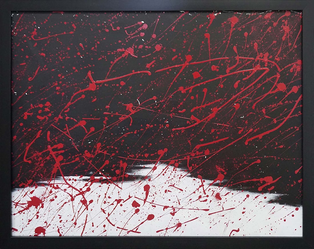 Robert Copple (American 1963) Original Painting on canvas Abstract: Original Painting on canvas by Robert Copple (American 1963) Approx image size 30x38 inches. One-of-a-kind original. Hand signed by the artist. Includes Certificate of Authenticity. This work was purc