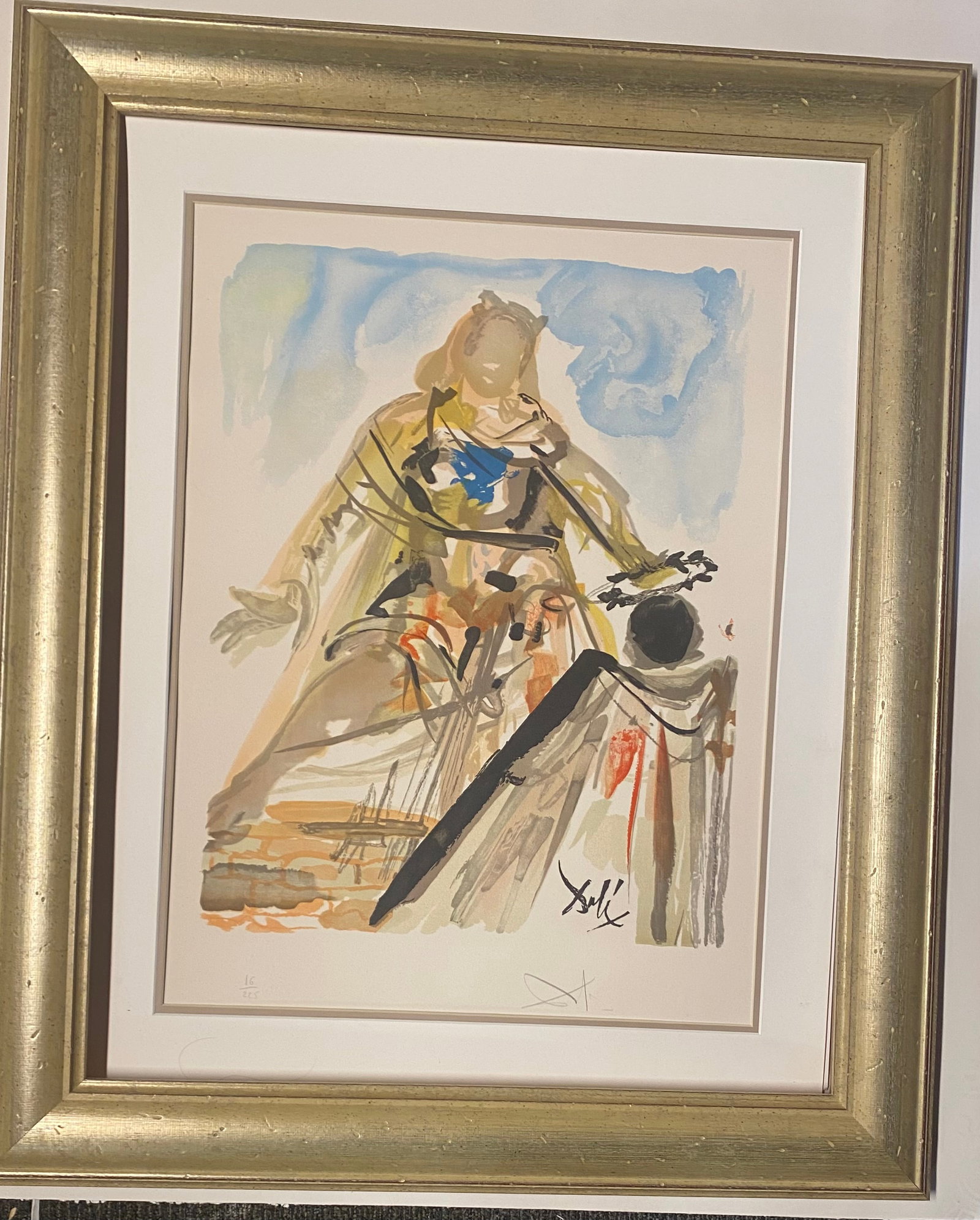 Salvador Dali (Spanish 1904-1989) On Voit Cette Reine from The Art of Loving Ovide. 1979. Limited: Salvador Dali (Spanish 1904-1989) On Voit Cette Reine from The Art of Loving Ovide. 1979. Limited Edition Lithograph in colors. Signed and numbered. Limited Edition. Fingerprint on back for authentici
