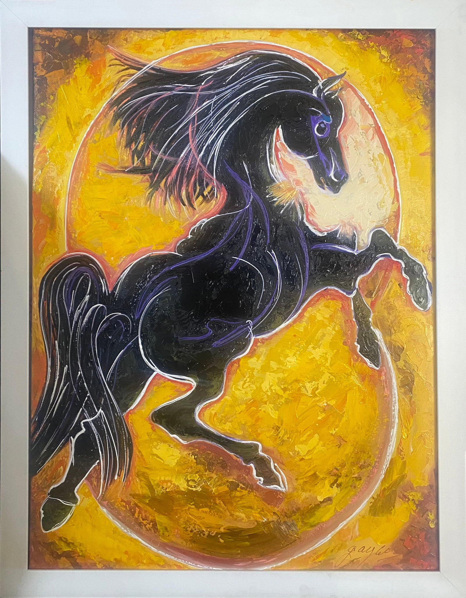 Gaylord Soli (American 1939) Original Mixed Media Painting on canvas: Gaylord Soli (American 1939) Original Mixed Media Painting on canvasOriginal Mixed Media Painting on canvas Abstract by Gaylord Soli Approx image size 40 x 30 inches image size. One of a kind original