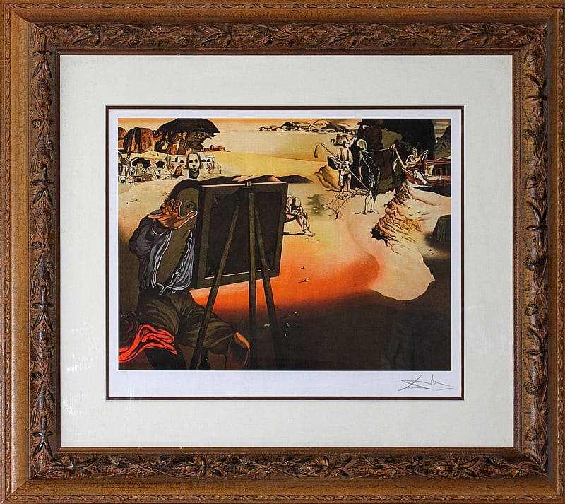 Salvador Dali (Spanish 1904-1989) Lithograph Limited Edition Africa: Salvador Dali (Spanish 1904-1989) Limited Edition Africa on paper Salvador Dali Limited Edition. The signature is in the plate. Approx size is 26x28 inches. Includes documentation Art Artwork Artist.