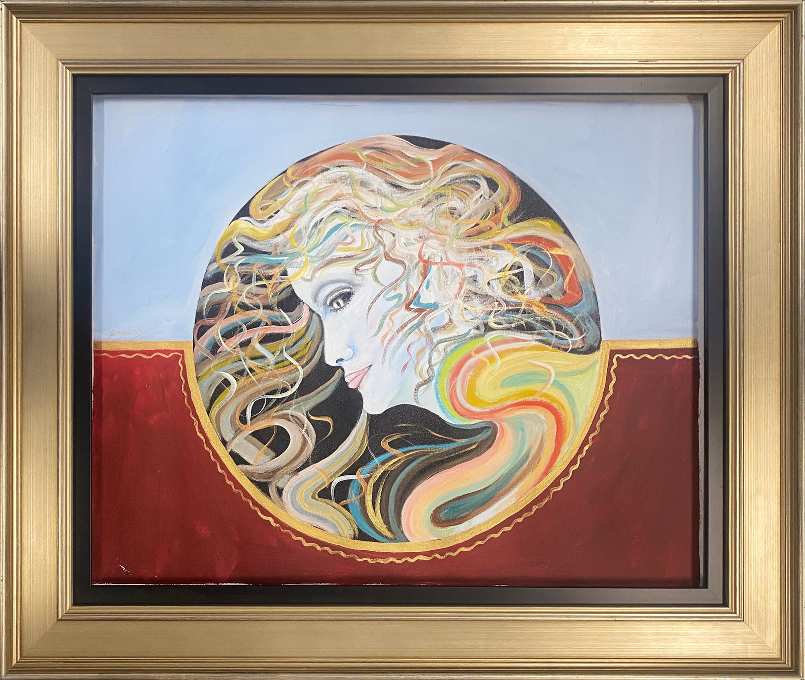 Gaylord Soli (American 1939) Original Painting on canvas by Gaylord Soli: Gaylord Soli (American 1939) Original oil painting on canvas. One-of-a-kind original. Hand signed by the artist. Approx 24 x 30 inches image size. Includes Certificate of Authenticity. Custom framed. 
