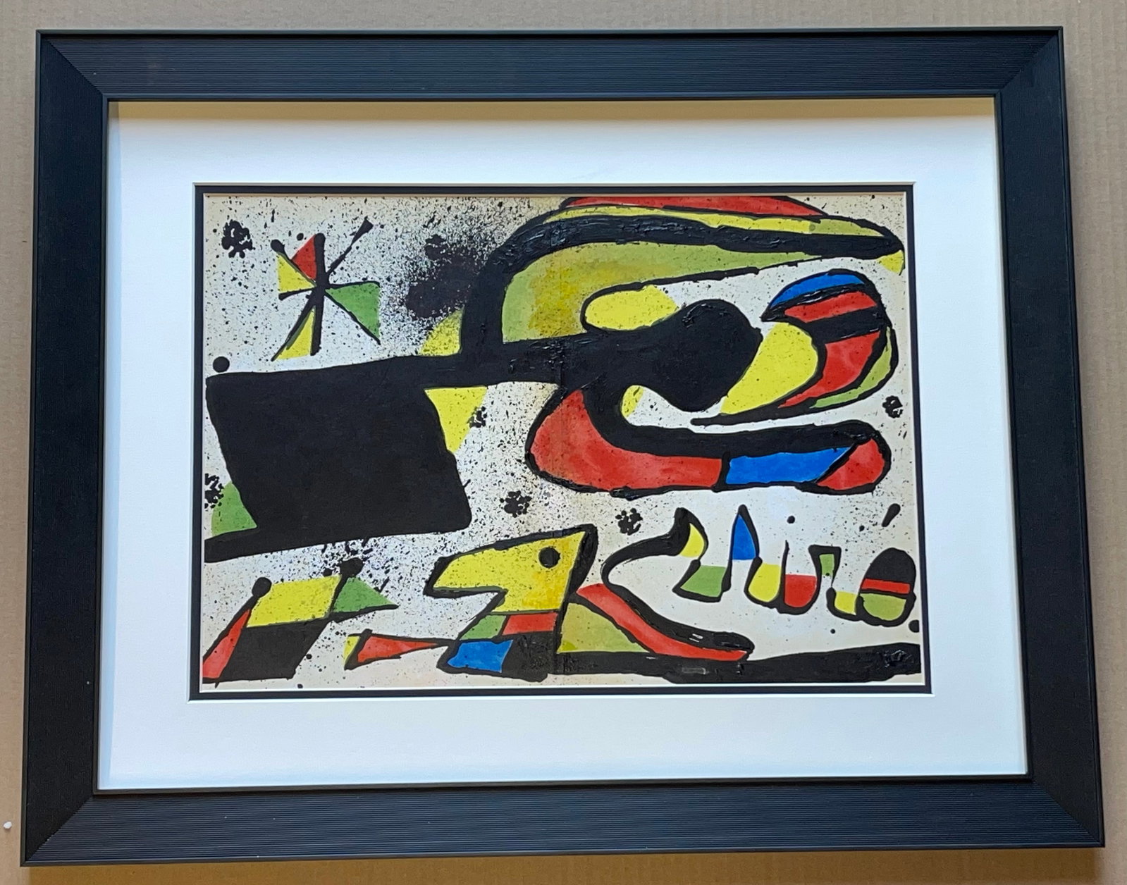Joan Miro (Spanish 1893-1983) Original Lithograph from 1965: Joan Miro (Spanish 1893-1983) Original Lithograph from 1965 Joan Miro Original Lithograph 1965. Approx 24x18 inches. Custom framed and includes documentation Art Artwork Artist.