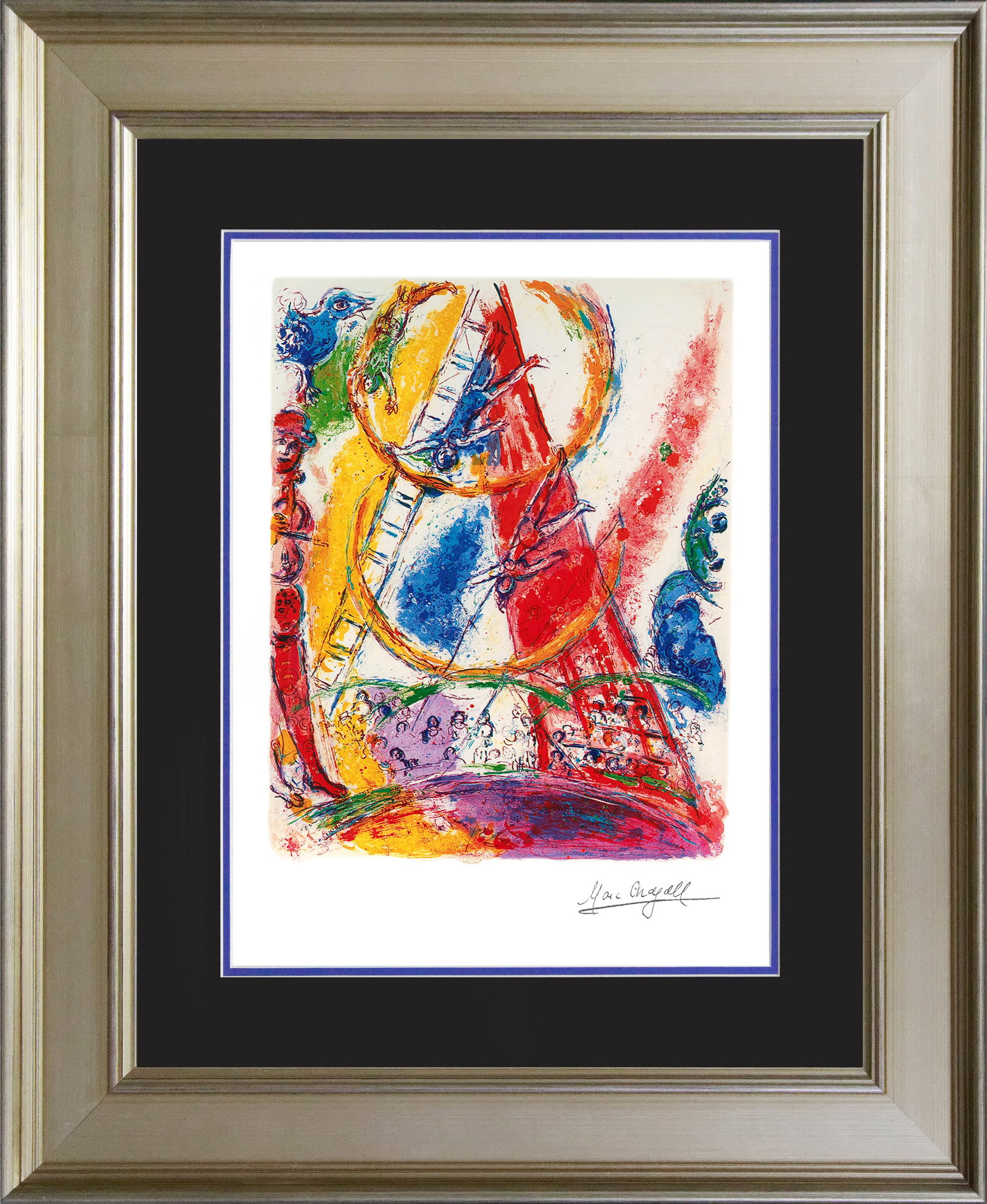 Marc Chagall (Russian-French 1887-1985) Circus III Marc Chagall Limited Edition Lithograph (1 of 1)