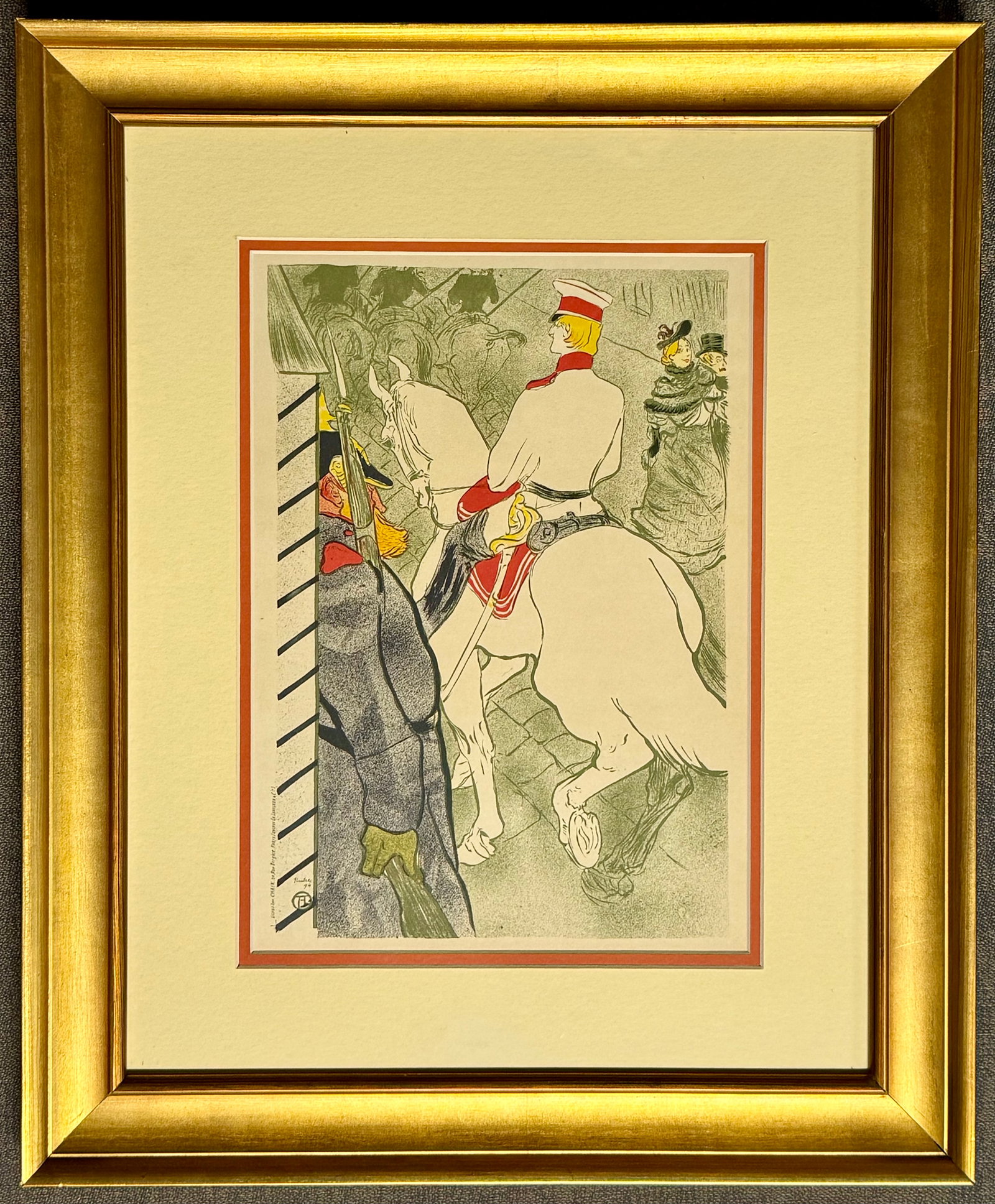 Toulouse Lautrec (France 1864-1901) Lithograph 1970 after Lautrec: Toulouse Lautrec (France 1864-1901) 1970 Lithograph after Toulouse Lautrec (France 1864-1901) Approx 12 x 10 inches image size. Includes certificate of authenticity. Professionally framed.