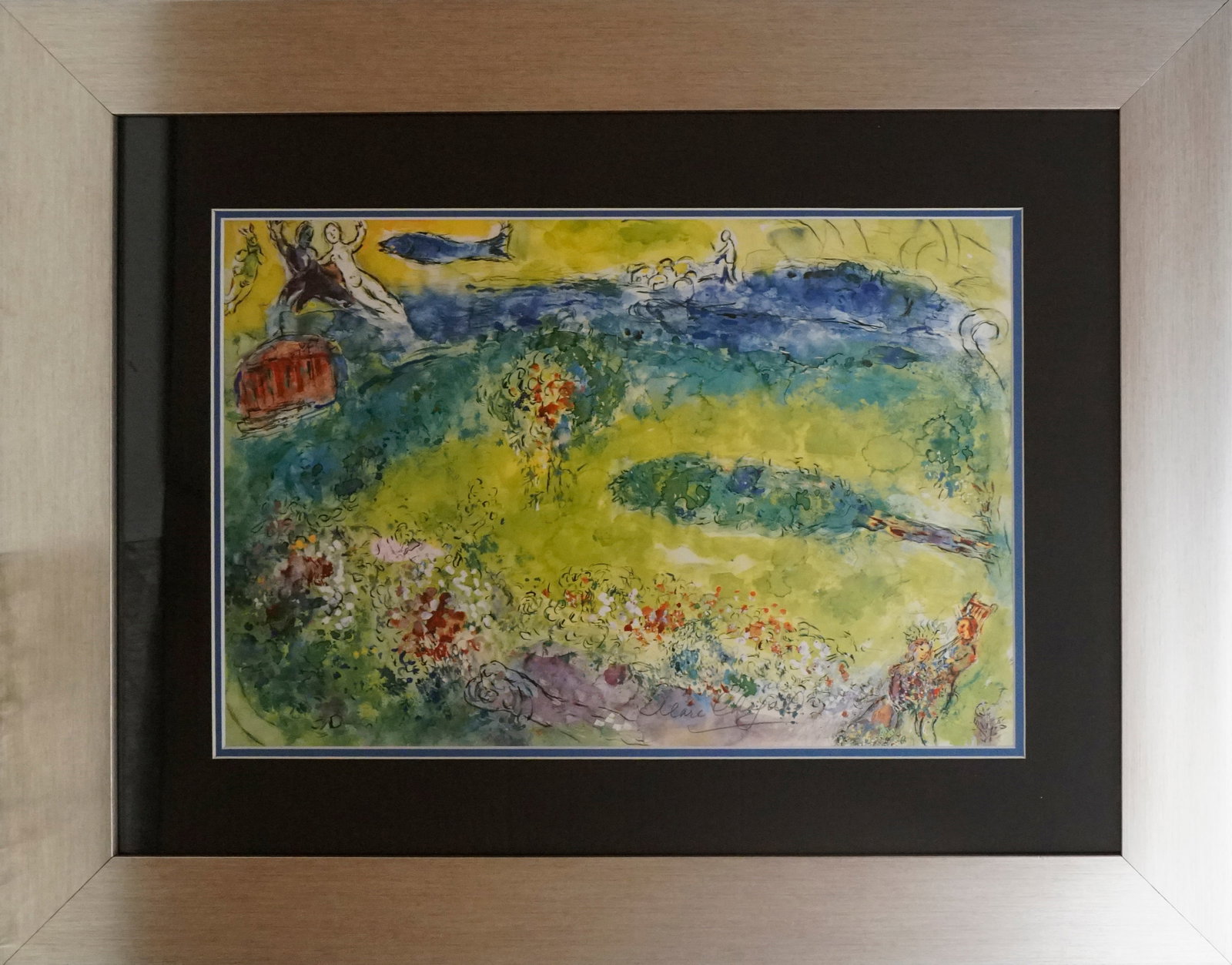 Marc Chagall (Russian-French 1887-1985 Marc Chagall lithograph hand signed (1 of 1)