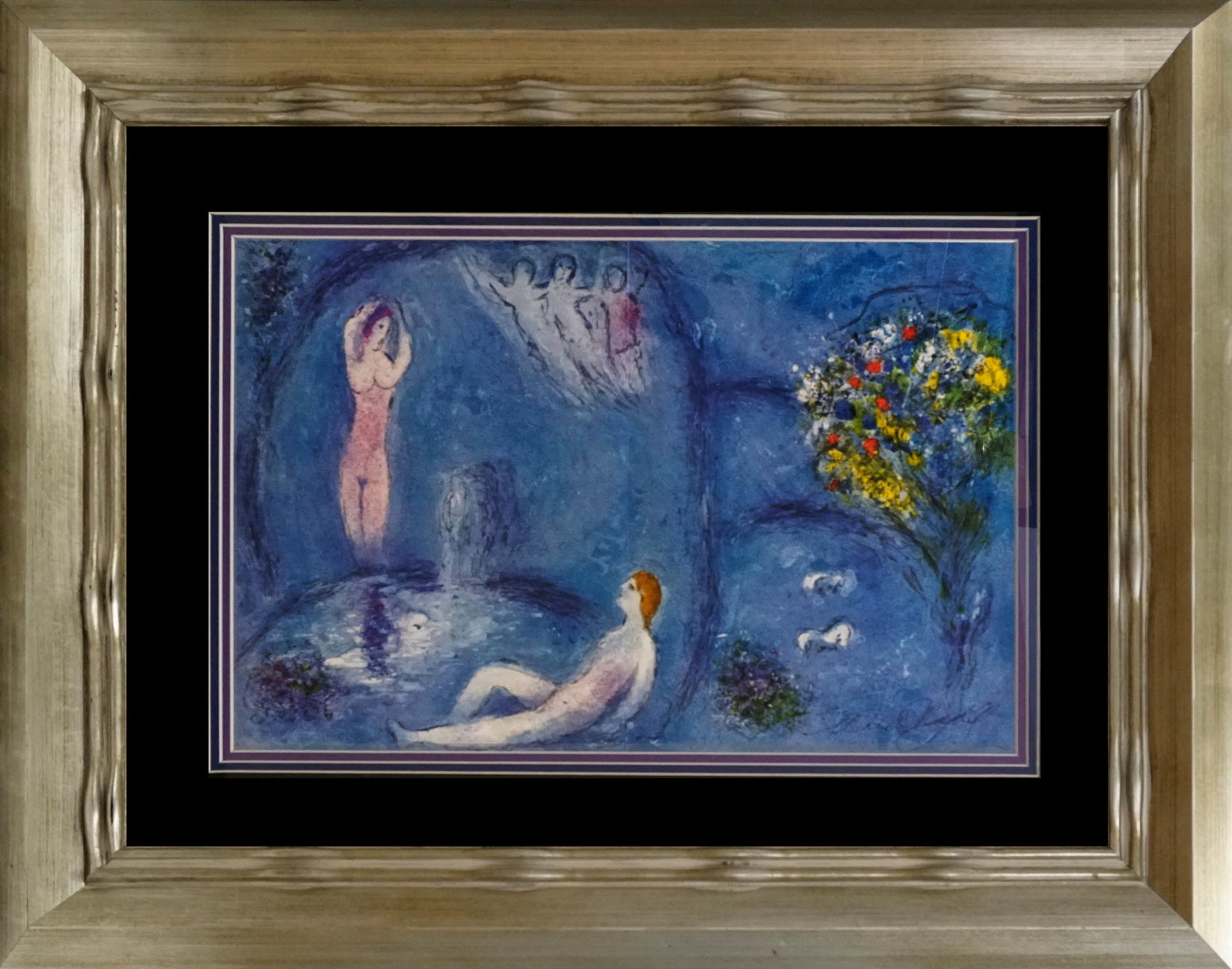 Marc Chagall (Russian-French 1887-1985 Marc Chagall Lithograph Hand signed (1 of 1)