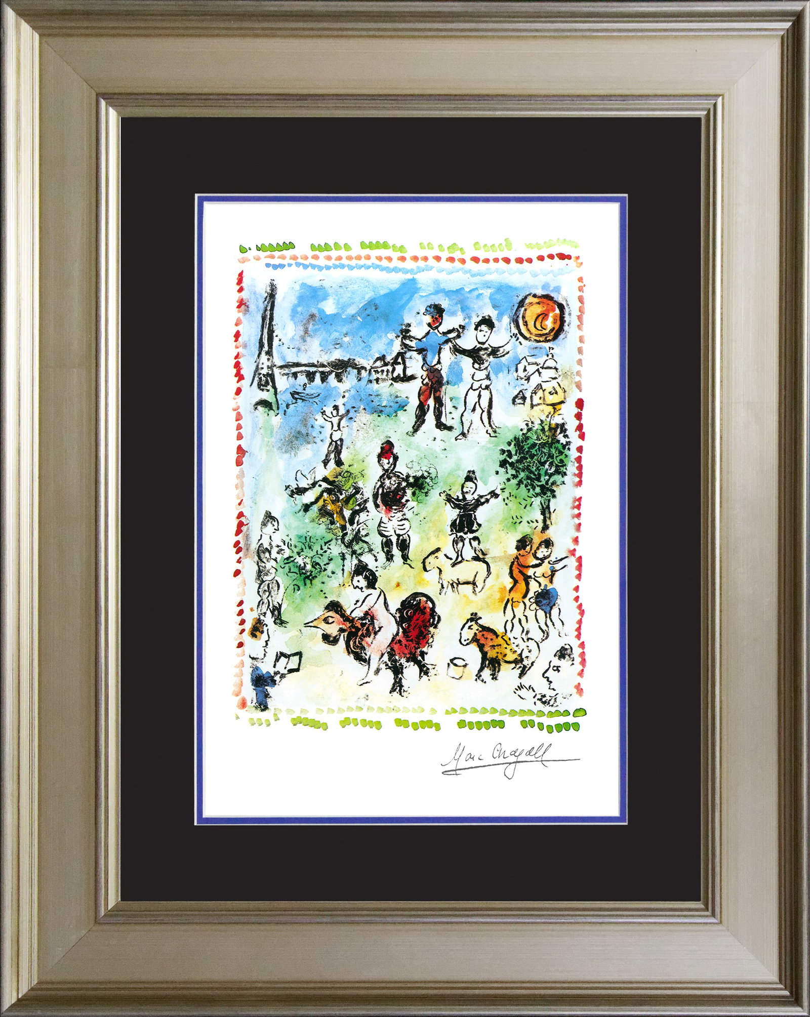 Marc Chagall (Russian-French 1887-1985) Marc Chagall Preparatory Maquette Marc Limited Edition: Marc Chagall (Russian-French 1887-1985)by Marc Chagall. Limited edition lithograph on archival watercolor paper. The signature is in the plate. Certificate of Authenticity is included. Approx.