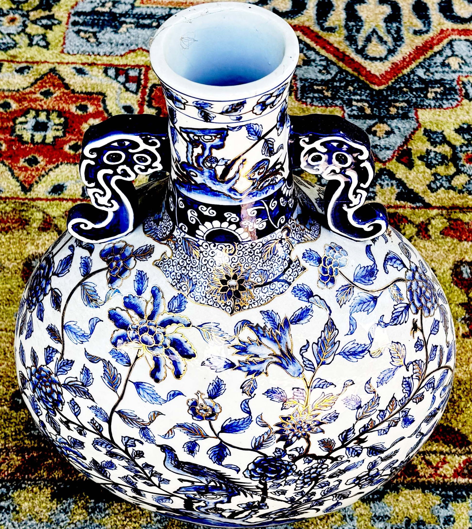 Ming dynasty Chinese Porcelain Vase 1796 Blue and White Kendi with Phoenix and Peony Scrolls 24cm: Ming dynasty Chinese Porcelain Vase 1796 Blue and White Kendi with Phoenix and Peony Scrolls 24cm Ming dynasty Chinese Porcelain Vase 1796 Blue and White Kendi with Phoenix and Peony Scrolls 24cm Art 