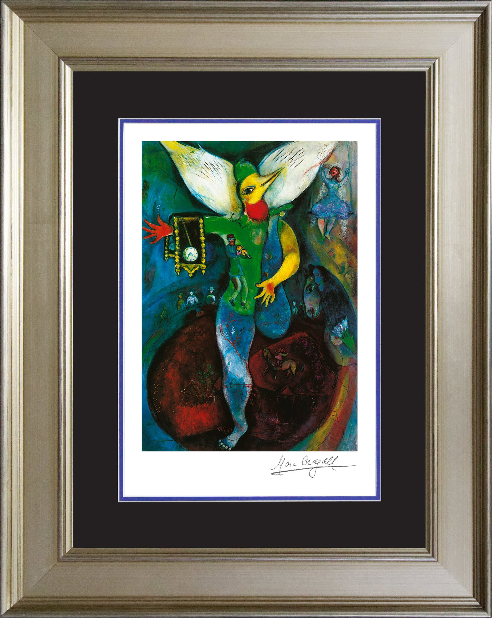 Marc Chagall (Russian-French 1887-1985) Marc Chagall The Juggler Limited Edition Lithograph: Marc Chagall (Russian-French 1887-1985) Marc Chagall. Limited edition lithograph on archival watercolor paper. The signature is in the plate. Certificate of Authenticity is included. Approx. 25x30 in.