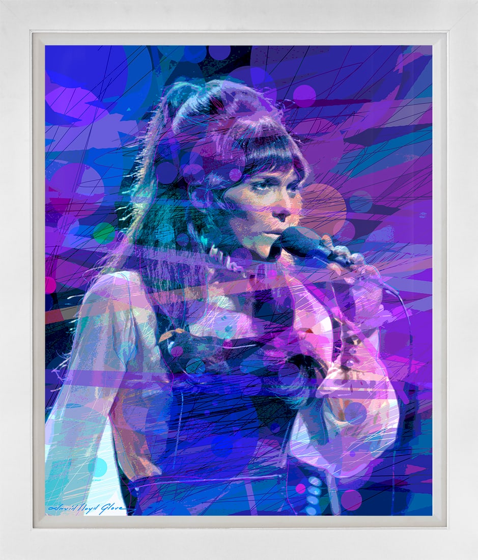 David Lloyd Glover (American 1949) Karen Carpenter Mixed Media Original Painting on canvas by David: Mixed Media Original by David Lloyd Glover Hand signed by the artist. Approx 24x18 inches image size. Custom framed and includes certificate. Art Artwork Artist.